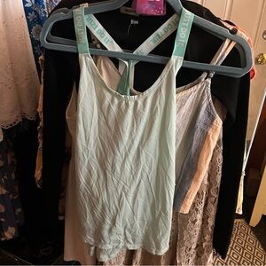 Nike Mint Green Racerback Tank Top with Branded Straps